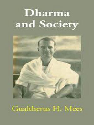 cover image of Dharma and Society